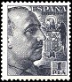 Spain 1949 General Franco 1 Ptas Black Edifil 1056